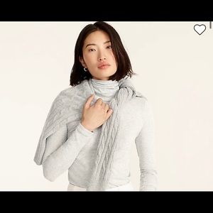 J Crew tissue turtle neck in grey